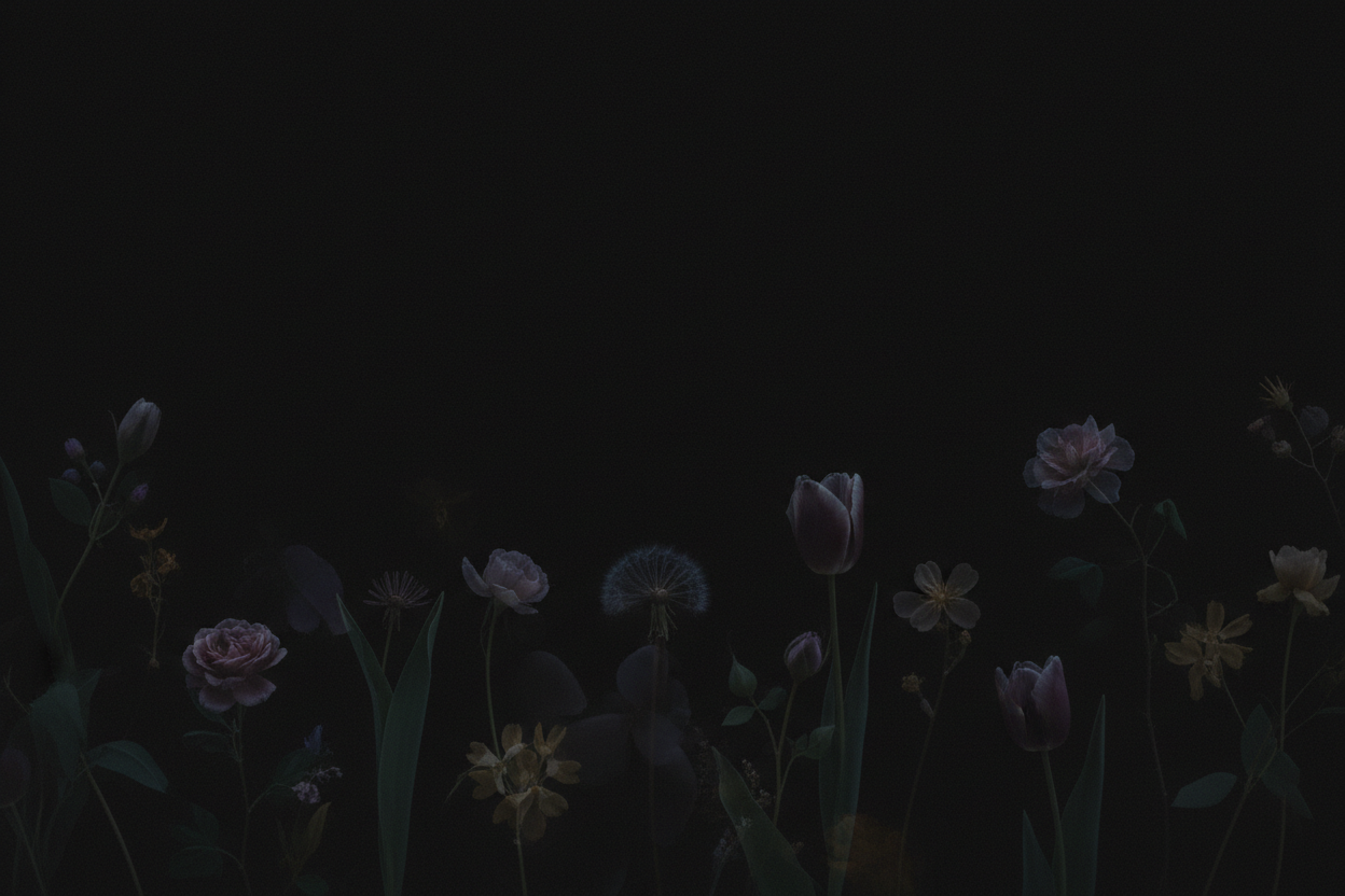 AMUNE Faint Flowers Background
